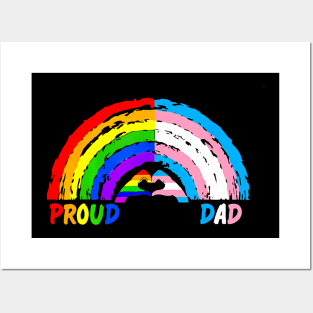 Mens Proud Dad LGBT And Transgender LGBTQ Gay Posters and Art